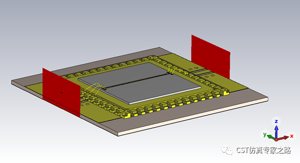 QFN封裝CST仿真實(shí)例 - S參數(shù)，3D bond wire，