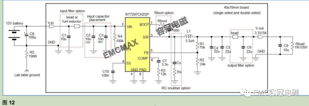 BUCK電路EMI輻射干擾分析實例